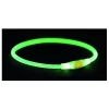 Trixie Usb Flash Lichtgevende Band - Hondenveiligheidslampje - 65 Cm Groen L-Xl