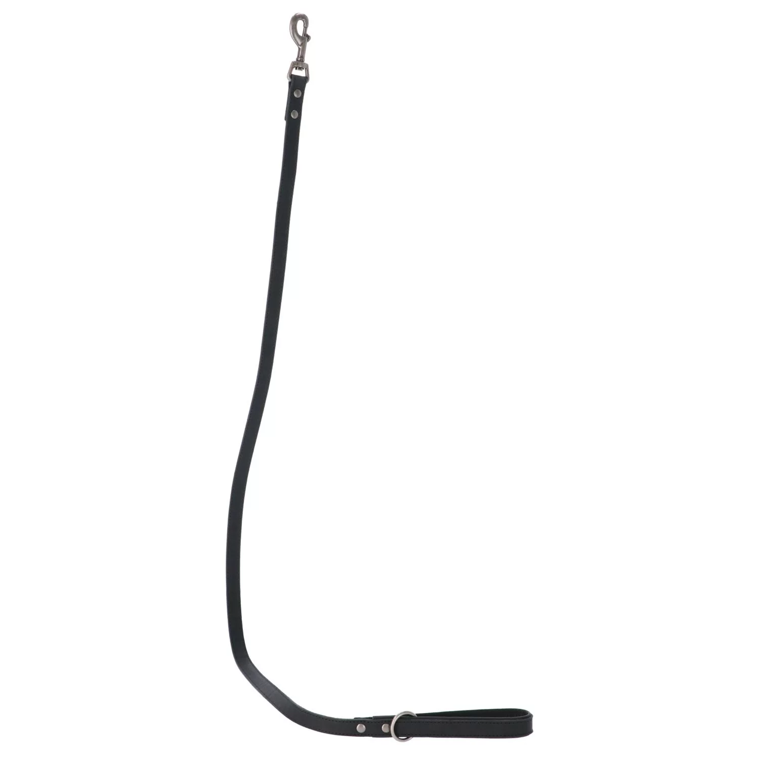 Adori Looplijn Vetleder Gevoerd Handvat - Hondenriem - 130x1.8 Cm Zwart Zwart M/L 2 Adori Looplijn Vetleder Gevoerd Handvat - Hondenriem - 130x1.8 Cm Zwart Zwart M/L - Afbeelding 2