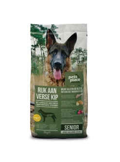 Pets Place Naturals Senior Large Breed Kip - Hondenvoer