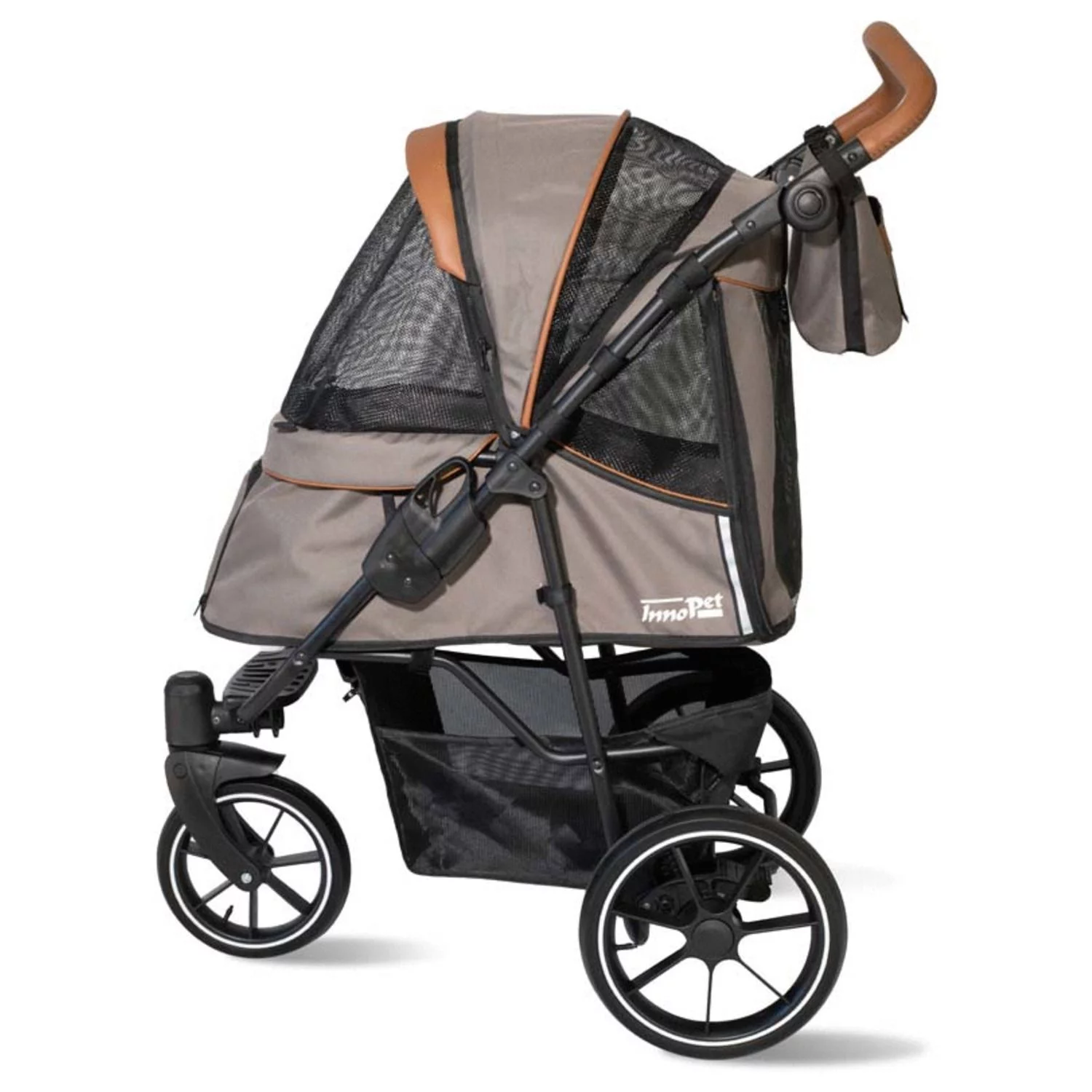 Innopet Hondenbuggy Premium Cozy - Hondentrolley - 78x57x109 Cm Beige Bruin 1 Innopet Hondenbuggy Premium Cozy - Hondentrolley - 78x57x109 Cm Beige Bruin