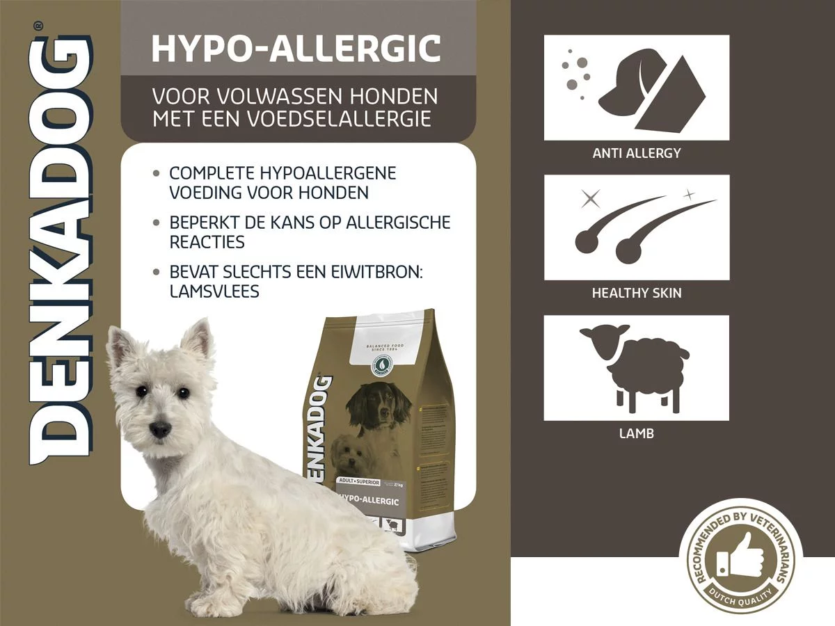 Denkadog Superior Hypo-Allergic Lam&Rijst - Hondenvoer 2 Denkadog Superior Hypo-Allergic Lam&Rijst - Hondenvoer - Afbeelding 2
