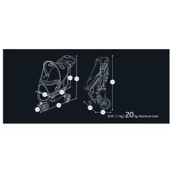 Innopet Honden Buggy Cheetah - Hondentrolley - 94x51x102 Cm 7.1 Kg Zwart Geel Bruin 13 Innopet Honden Buggy Cheetah - Hondentrolley - 94x51x102 Cm 7.1 Kg Zwart Geel Bruin -Dierbenodigdheden-Honden 6783 10049914 7