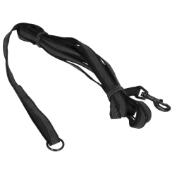 Adori Nylon Anti-Sliplijn Met Handvat - Hondenriem - 5mx2.0 Cm Zwart L