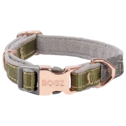 Rogz Urban Halsband Olijfgroen&Grijs&Rosé - Hondenhalsband