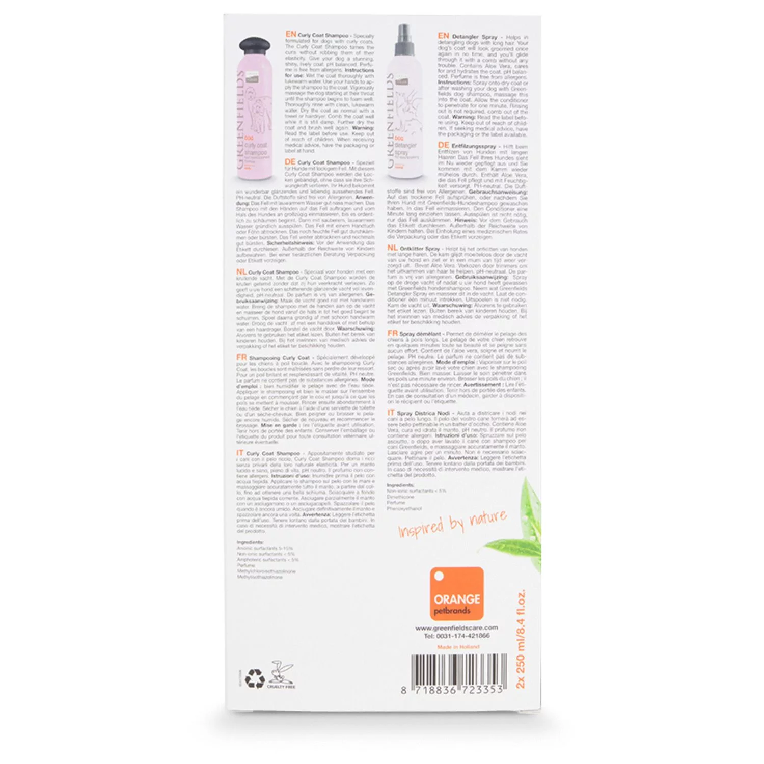 Greenfields Labradoodle Care Set - Hondenvachtverzorging - 2 X 250 Mm Roze 3 Greenfields Labradoodle Care Set - Hondenvachtverzorging - 2 X 250 Mm Roze - Afbeelding 3