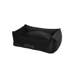 Wooff Mand Cocoon Velours Zwart - Hondenmand