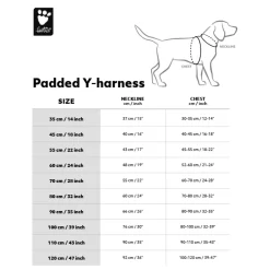 Hurtta Padded Tuig Y-Model Zwart - Hondenharnas -Dierbenodigdheden-Honden 7062 M 30000290 4