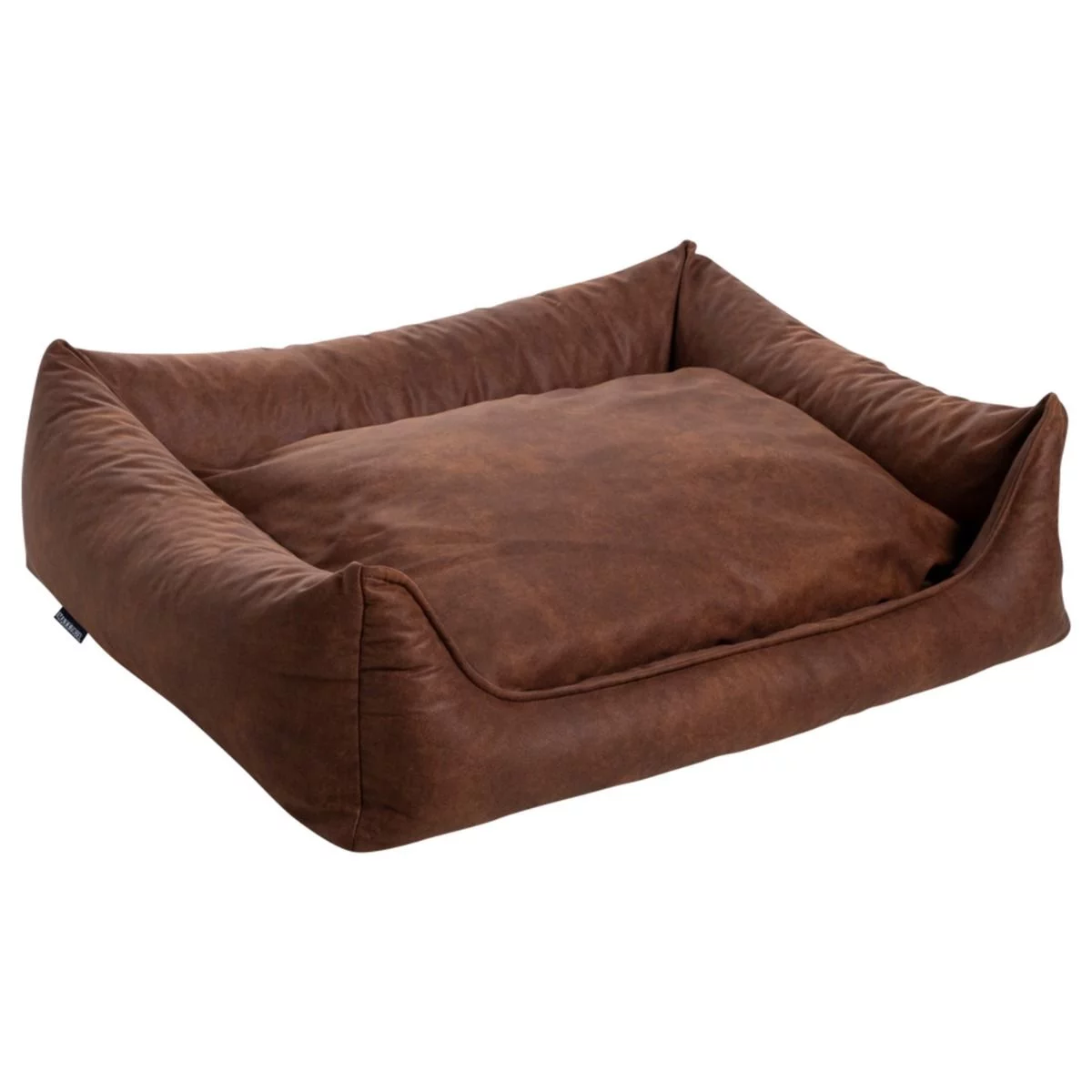 Maxxnobel Orthopedische Sofa Lederlook/Teddy Cognac - Hondenbank 3 Maxxnobel Orthopedische Sofa Lederlook/Teddy Cognac - Hondenbank - Afbeelding 3