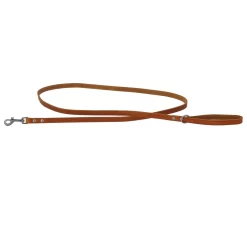 Adori Looplijn Vetleder Met Print - Hondenriem - 180x1.4 Cm Cognac S