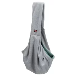 Trixie Junior Buikdrager - Hondendraagtas - 22x20x60 Cm Lichtgrijs Mintgroen