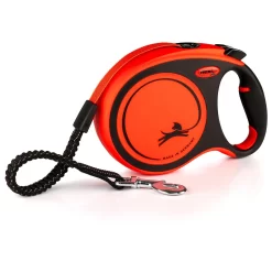 Flexi Rollijn Xtreme Tape - Hondenriem - 8 M Oranje Zwart L