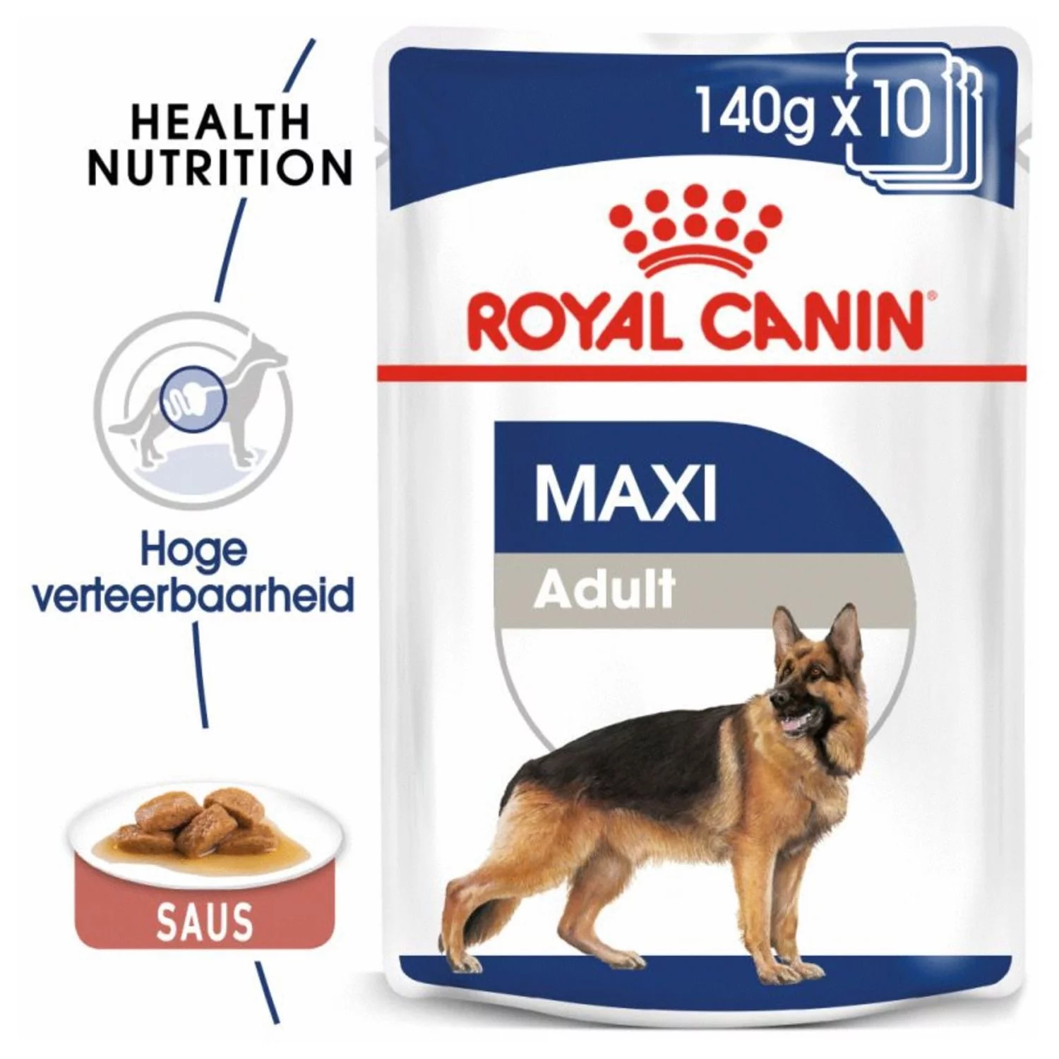 Royal Canin Maxi Adult Natvoer - Hondenvoer - 10x140 G 2 Royal Canin Maxi Adult Natvoer - Hondenvoer - 10x140 G - Afbeelding 2