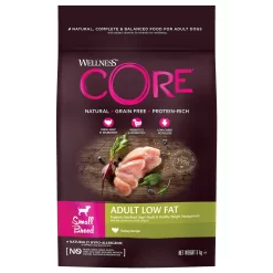 Wellness Core Grain Free Dog Small Breed Adult Low Fat - Hondenvoer - Kalkoen 5 Kg