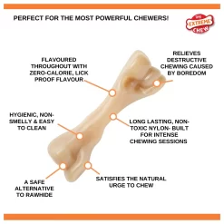 Nylabone Bigchew Beef Bone - Hondenspeelgoed - 176x70x70 Mm Beige Xxl 5 Nylabone Bigchew Beef Bone - Hondenspeelgoed - 176x70x70 Mm Beige Xxl -Dierbenodigdheden-Honden 7273 339209 3