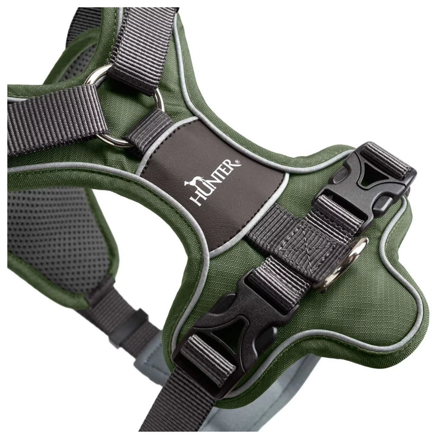 Hunter Harnas Divo Groen&Grijs - Hondentuig 3 Hunter Harnas Divo Groen&Grijs - Hondentuig - Afbeelding 3