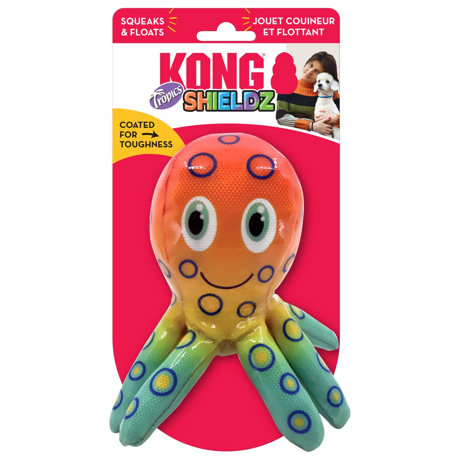 Kong Shieldz Tropics Ocuopus - Hondenspeelgoed - Oranje 2 Kong Shieldz Tropics Ocuopus - Hondenspeelgoed - Oranje - Afbeelding 2