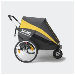 Innopet Hercules 2.0 - Hondenbuggy - Hondenfietskar - 100x83x105 Cm Zwart Grijs Geel Tot 50 Kilo -Dierbenodigdheden-Honden 7373 30018622 4