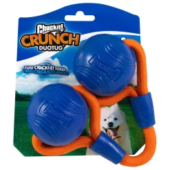Chuckit! Chuckit Crunch Ball Duo Tug - Hondenspeelgoed - 30 Cm Blauw Oranje