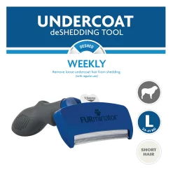 Furminator Hond Kort Haar - Hondenvachtkam - Blauw Large -Dierbenodigdheden-Honden 7454 10046230 10