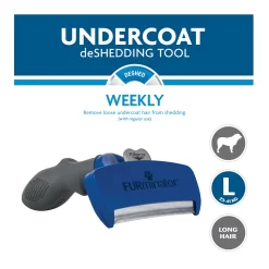 Furminator Hond Lang Haar - Hondenvachtkam - Blauw Large 19 Furminator Hond Lang Haar - Hondenvachtkam - Blauw Large -Dierbenodigdheden-Honden 7496 10046231 10
