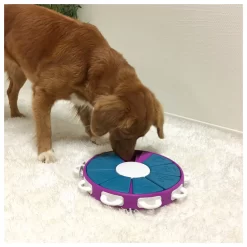 Nina Ottosson Dog Twister Prp Snack Puzzel - Hondenspeelgoed - 30x30 Cm Paars Level 3 -Dierbenodigdheden-Honden 7536 30021362 4