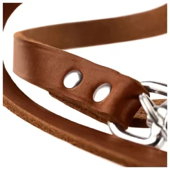 Hunter Verstelbare Looplijn Leder Cognac - Hondenriem 6 Hunter Verstelbare Looplijn Leder Cognac - Hondenriem -Dierbenodigdheden-Honden 7560 M 30013690 3