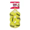 Kong Air Squeaker Ball - Hondenspeelgoed - 6 Cm Geel 6 Stuks Medium