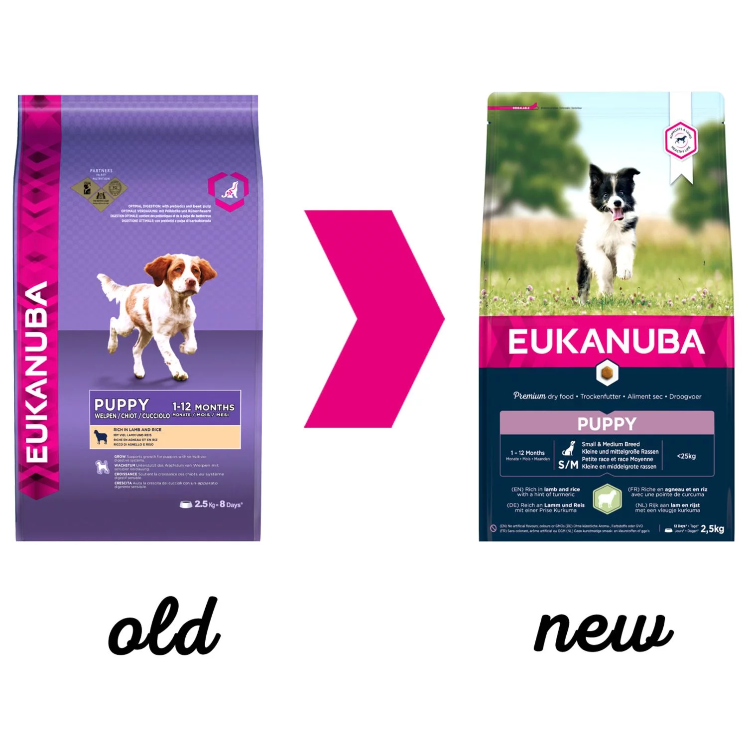 Eukanuba Puppy Small & Medium Breed Lam - Hondenvoer 2 Eukanuba Puppy Small & Medium Breed Lam - Hondenvoer - Afbeelding 2
