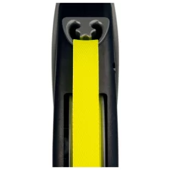 Flexi Rollijn Giant Tape Profession - Hondenriem - 10 M Zwart Neon Geel L -Dierbenodigdheden-Honden 7663 338134 3