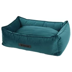Wooff Mand Cocoon Velours Petrol - Hondenmand