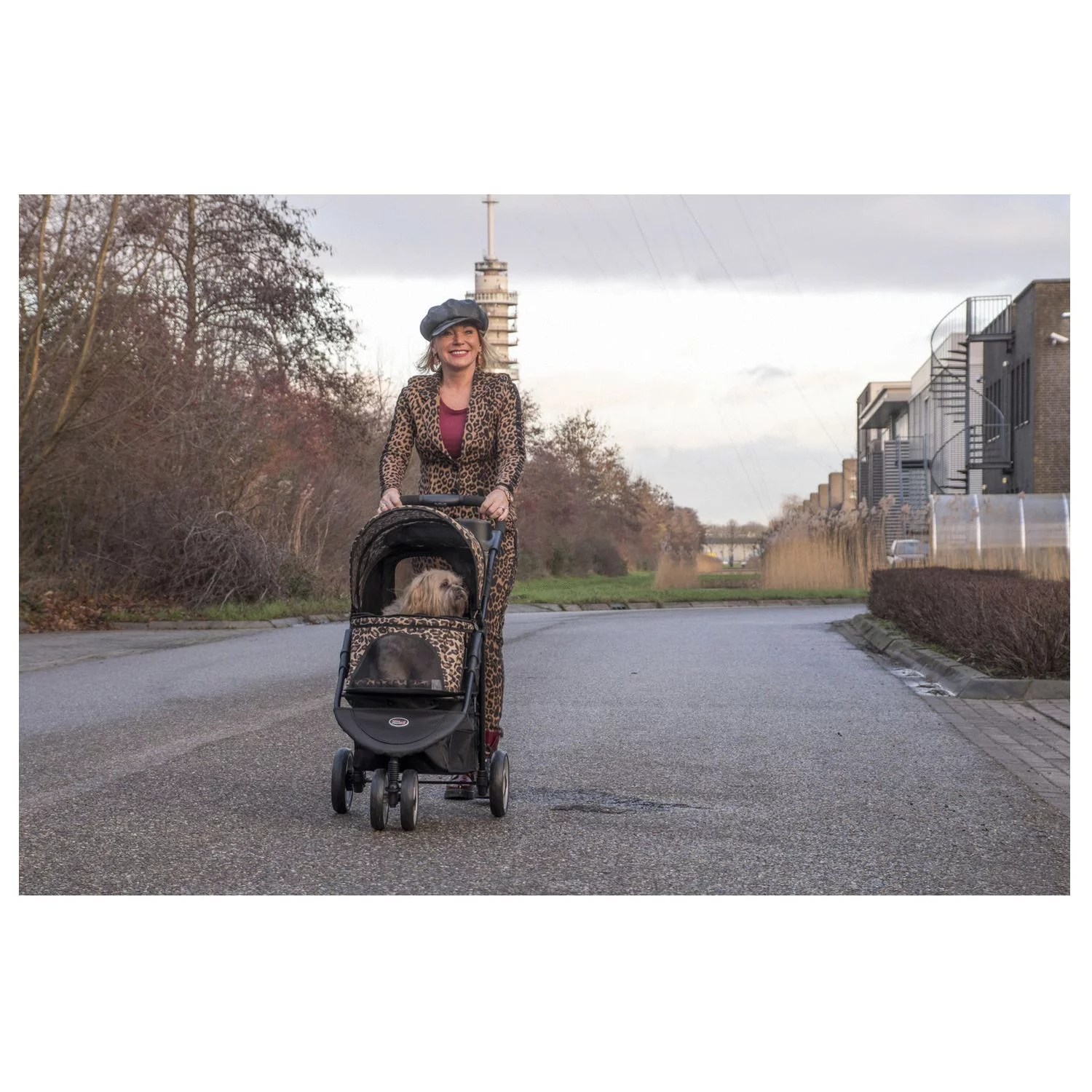 Innopet Honden Buggy Cheetah - Hondentrolley - 94x51x102 Cm 7.1 Kg Zwart Geel Bruin 6 Innopet Honden Buggy Cheetah - Hondentrolley - 94x51x102 Cm 7.1 Kg Zwart Geel Bruin - Afbeelding 6