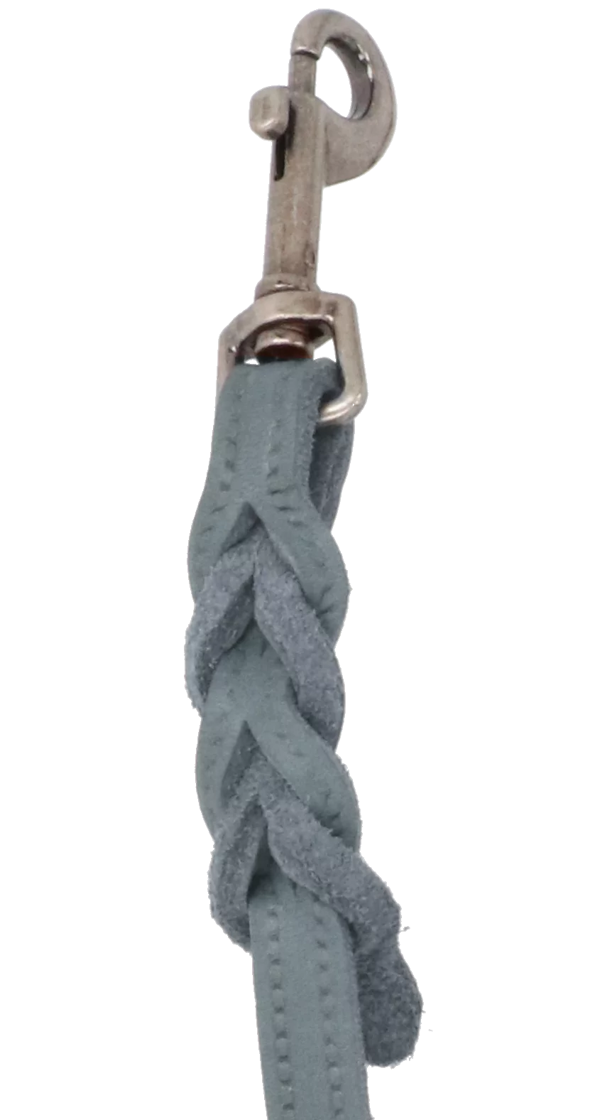 Adori Looplijn Vetleer Met Vlecht Grijs - Hondenriem 3 Adori Looplijn Vetleer Met Vlecht Grijs - Hondenriem - Afbeelding 3