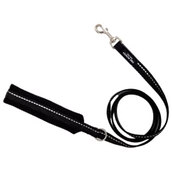 Tre Ponti Looplijn Basic Reflecterend - Hondenriem - 130 Cm Zwart Reflectie
