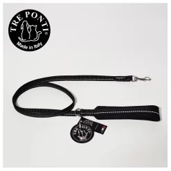 Tre Ponti Looplijn Basic Reflecterend - Hondenriem - 130 Cm Zwart Reflectie -Dierbenodigdheden-Honden 7967 10053699 3