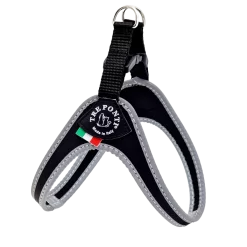Tre Ponti Fibbia Basic Tuig Zwart&Reflectie - Hondenharnas