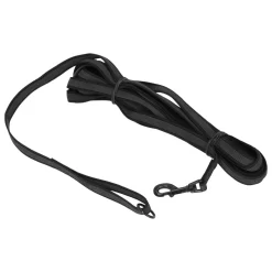 Adori Nylon Anti-Sliplijn Met Handvat - Hondenriem - 10mx2.0 Cm Zwart L