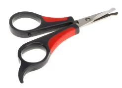 Ferplast Trimschaar Oog/Oor - Hondenvachtschaar - 14.2x6.9x8 Cm Rood Zwart