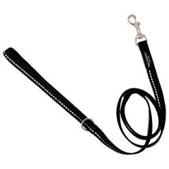 Tre Ponti Economic Lijn Reflecterend - Hondenriem - 125 Cm Zwart Reflectie