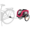Trixie Fietskar - Hondenfietskar - 53x60x60/117 Cm Zwart Rood Tot 15 Kg Small