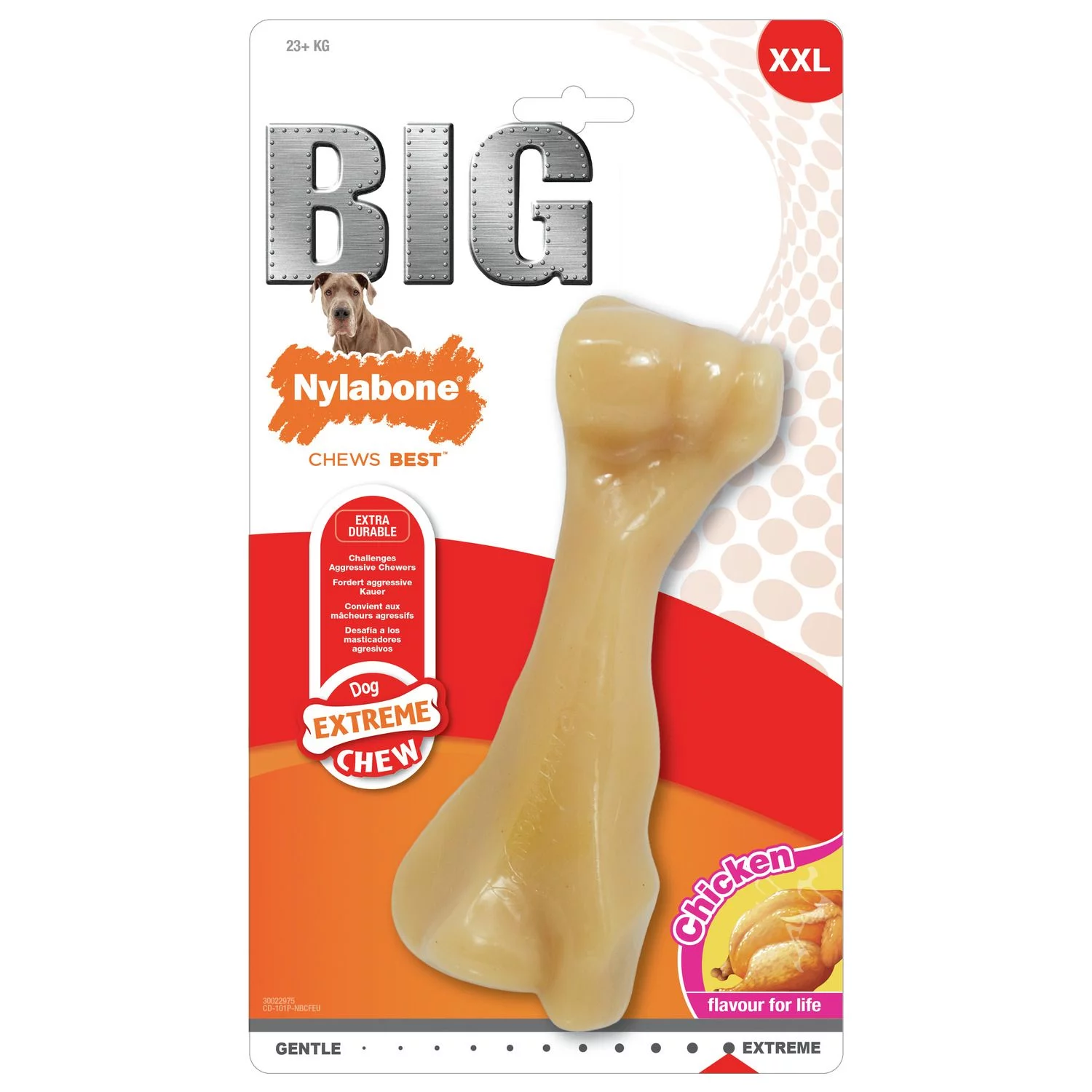 Nylabone Bigchew Beef Bone - Hondenspeelgoed - 176x70x70 Mm Beige Xxl 1 Nylabone Bigchew Beef Bone - Hondenspeelgoed - 176x70x70 Mm Beige Xxl