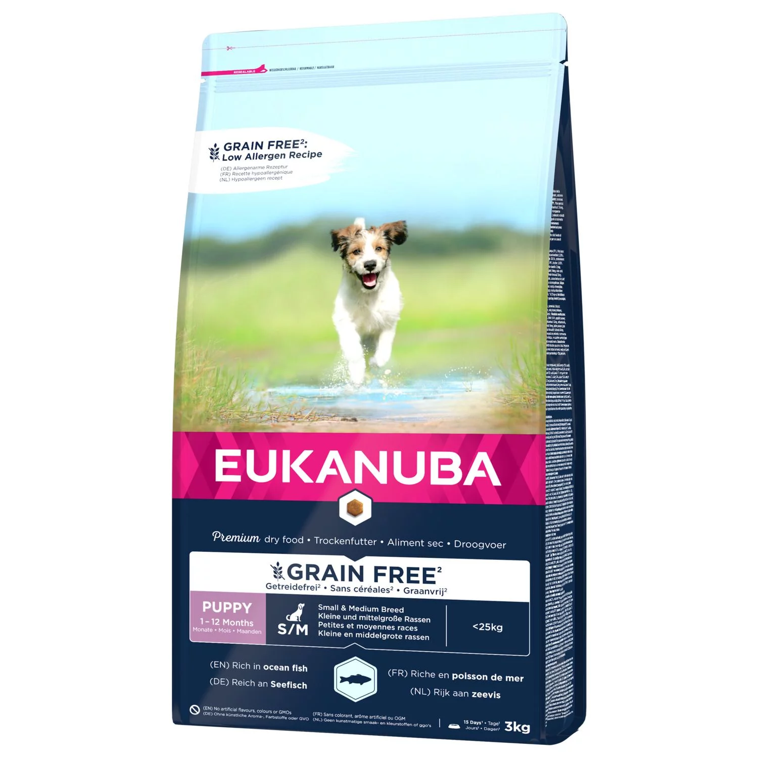 Eukanuba Pup & Junior Small Medium Grain Free Zeevis - Puppy-Hondenvoer 2 Eukanuba Pup & Junior Small Medium Grain Free Zeevis - Puppy-Hondenvoer - Afbeelding 2