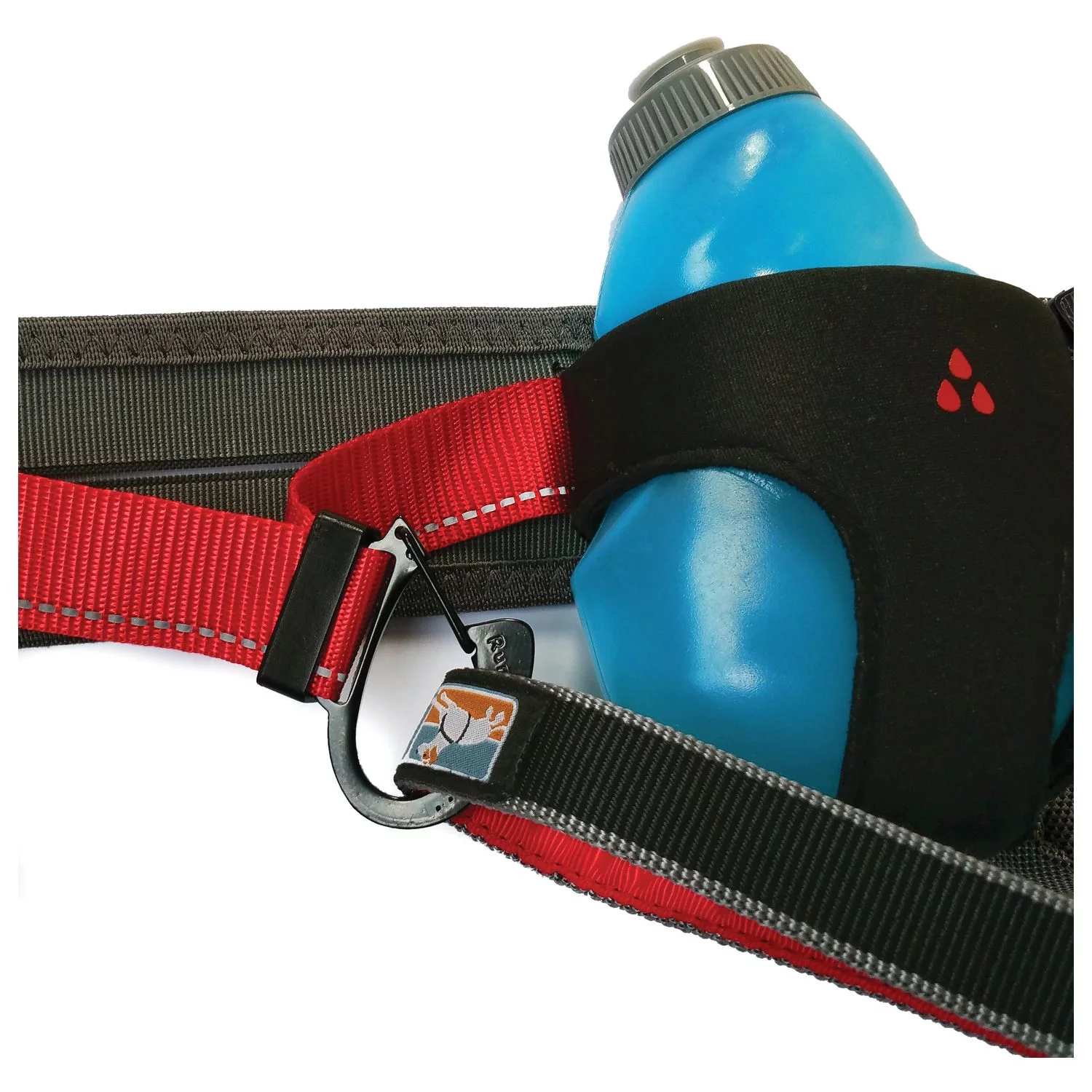 Kurgo K9 Excusion Running Belt - Hondenheupgordel - Grijs Rood 2 Kurgo K9 Excusion Running Belt - Hondenheupgordel - Grijs Rood - Afbeelding 2