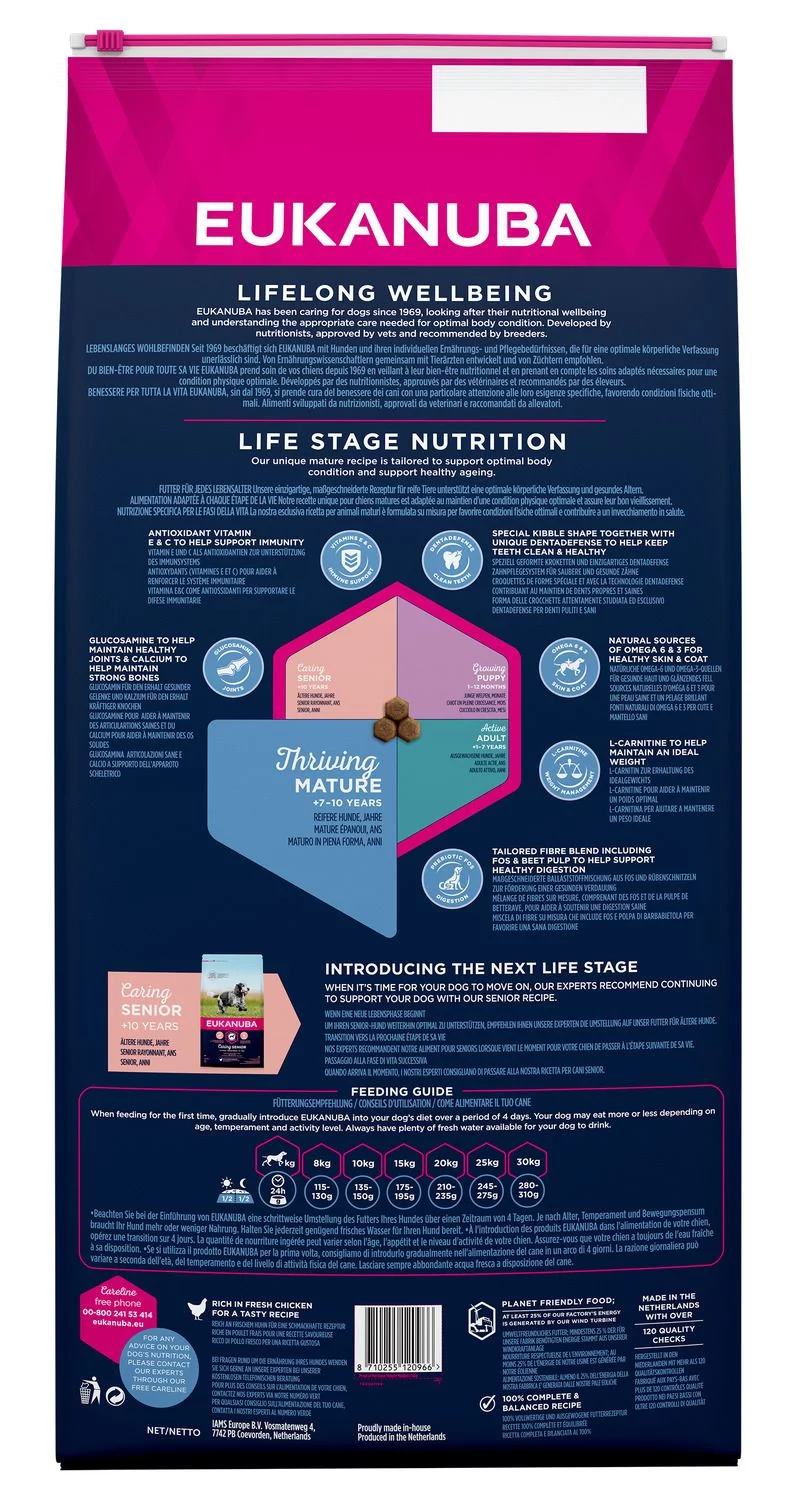 Eukanuba Thriving Mature Medium Breed - Hondenvoer - Kip 15 Kg 2 Eukanuba Thriving Mature Medium Breed - Hondenvoer - Kip 15 Kg - Afbeelding 2