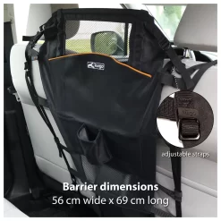 Kurgo Backseat Barrier - Hondenautoaccessoire - Zwart -Dierbenodigdheden-Honden 8759 30021337 6