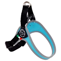 Tre Ponti Fibbia Verstelbaar Tuig Blauw&Reflectie - Hondenharnas