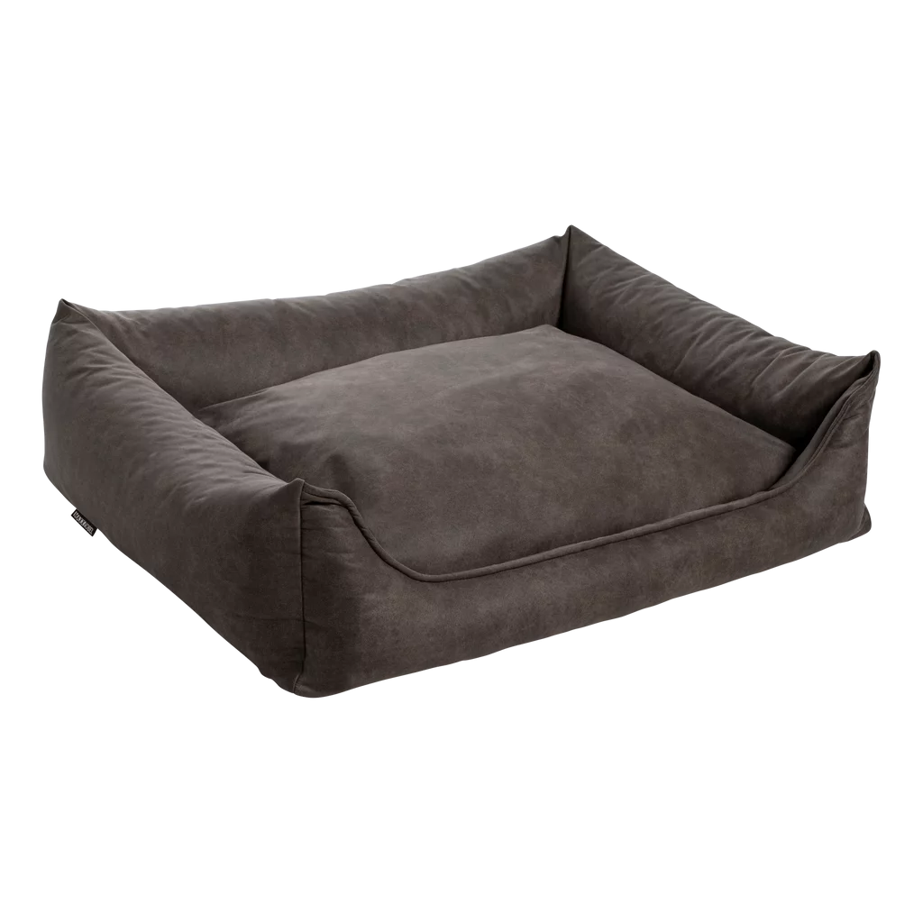 Maxxnobel Orthopedische Sofa Lederlook/Teddy Olijfgroen - Hondenbank 2 Maxxnobel Orthopedische Sofa Lederlook/Teddy Olijfgroen - Hondenbank - Afbeelding 2