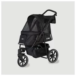 Innopet Hondenbuggy Premium Cozy - Hondentrolley - 78x57x109 Cm Zwart Bruin