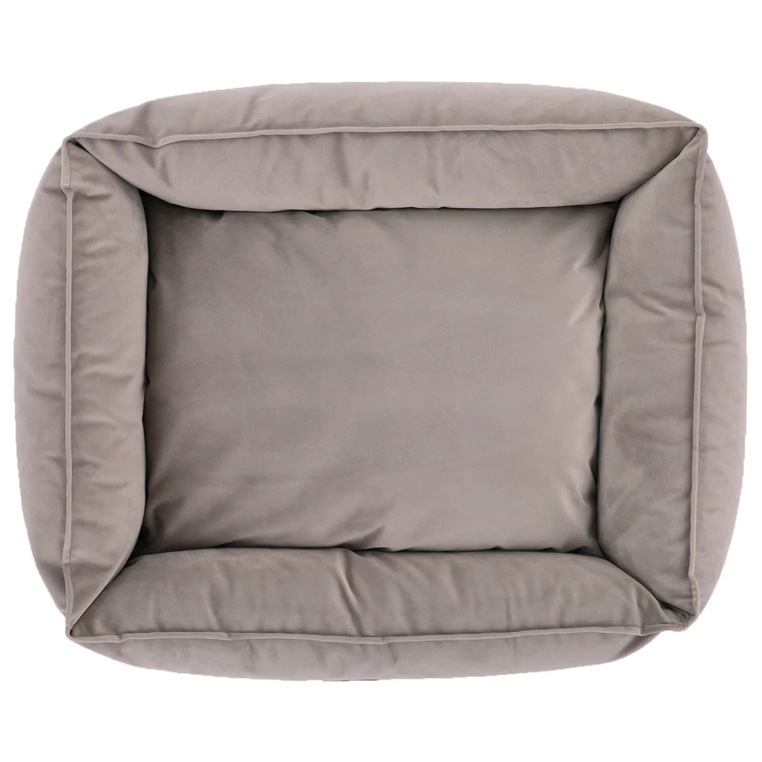 Wooff Mand Cocoon Velours Grijs - Hondenmand 2 Wooff Mand Cocoon Velours Grijs - Hondenmand - Afbeelding 2