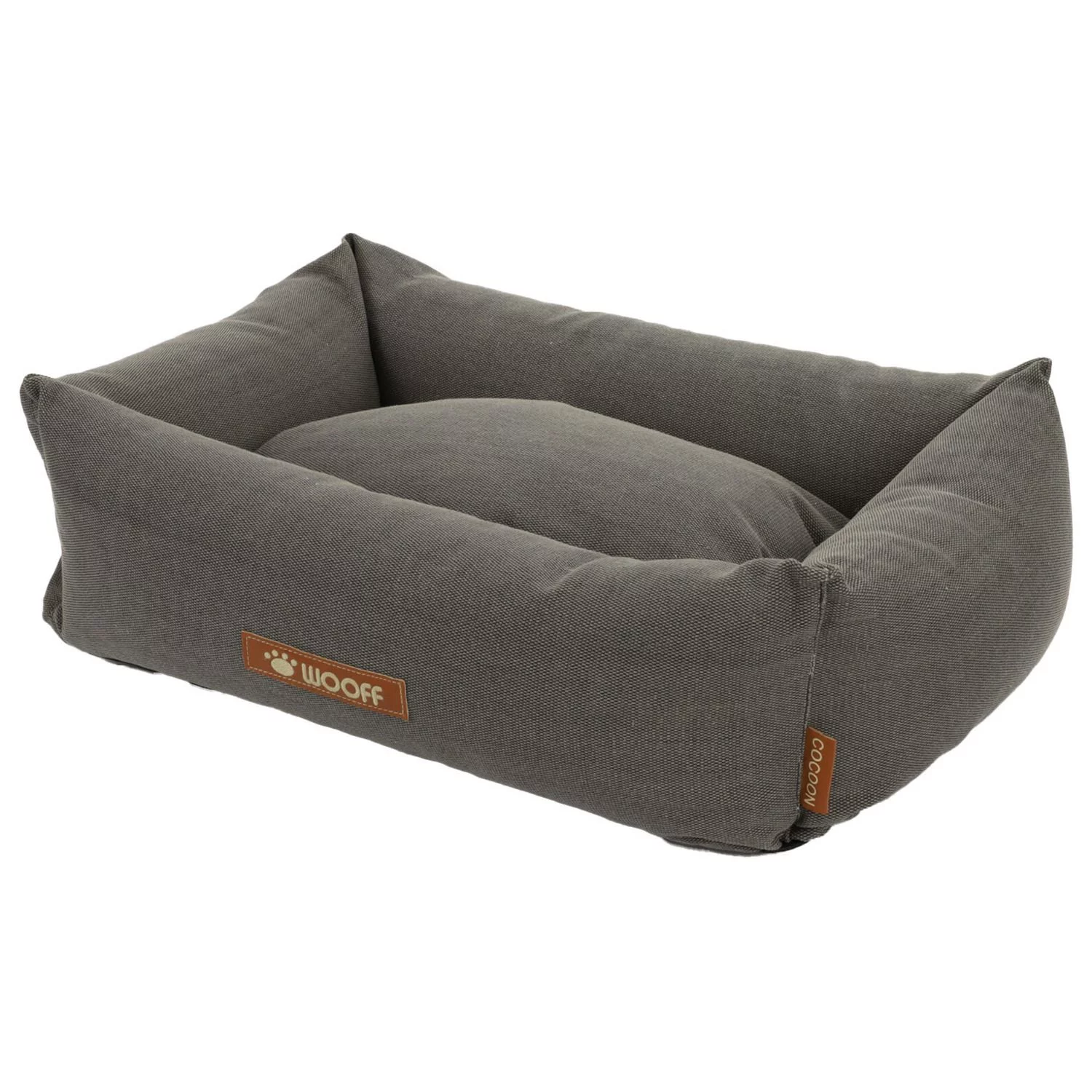 Wooff Mand Cocoon Vintage Antraciet - Hondenmand 1 Wooff Mand Cocoon Vintage Antraciet - Hondenmand