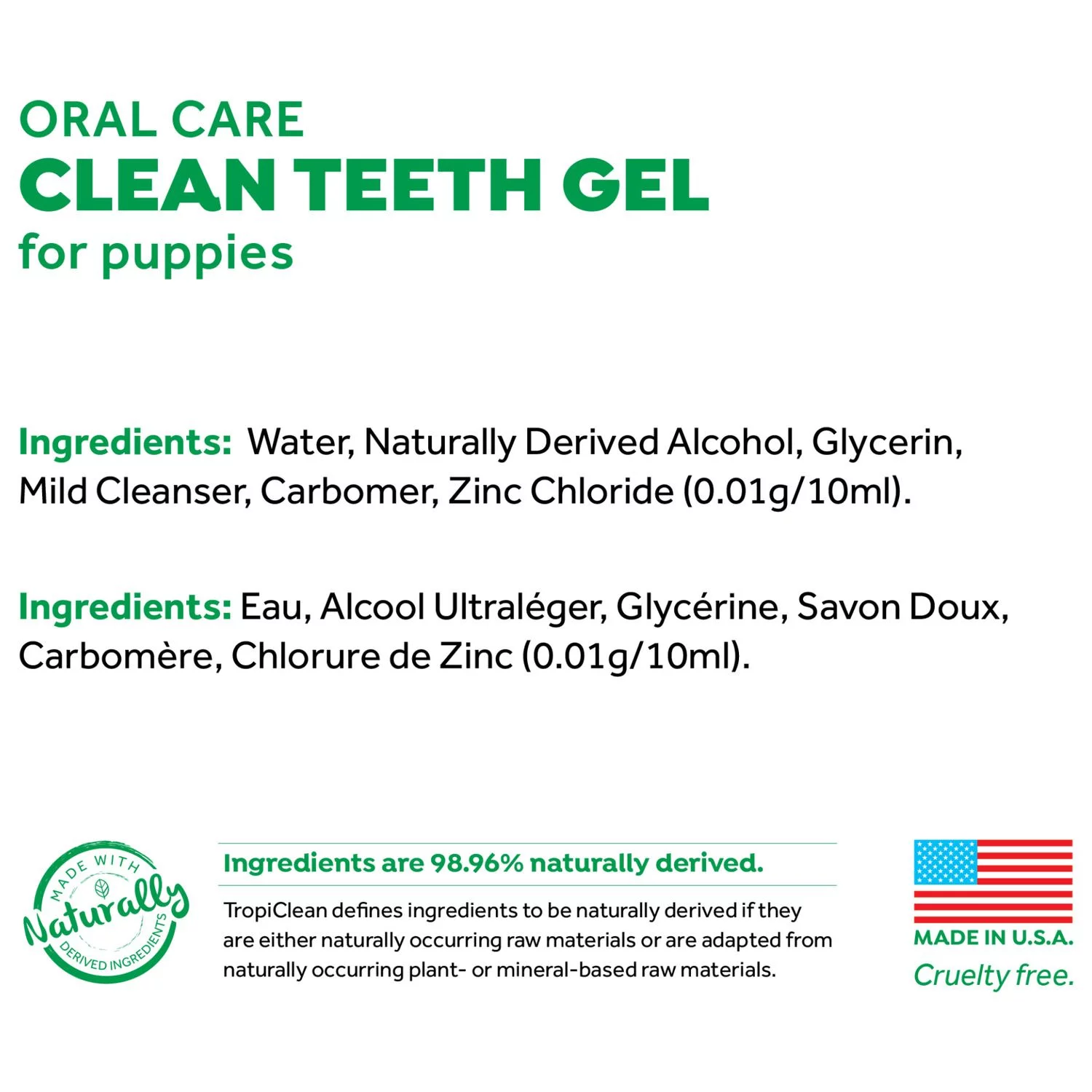 Tropiclean Fresh Breath Oral Care Gel Puppy - Gebitsverzorging - 59 Ml 15 G 3 Tropiclean Fresh Breath Oral Care Gel Puppy - Gebitsverzorging - 59 Ml 15 G - Afbeelding 3